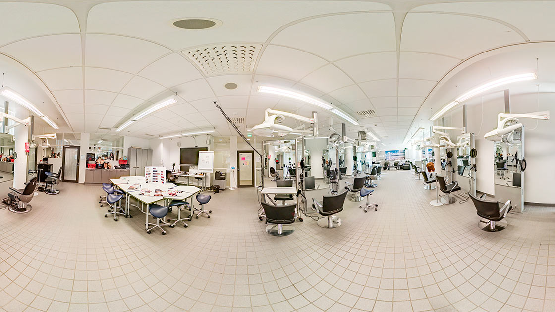 Stadin AO:n Meritalon toimipaikan kauneushoitola.